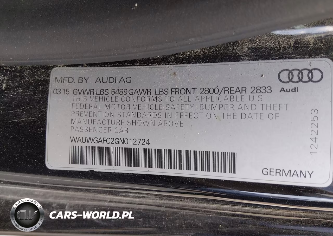 2016 Audi A7 3.0 Premium Plus VIN:WAUWGAFC2GN012724 - 9