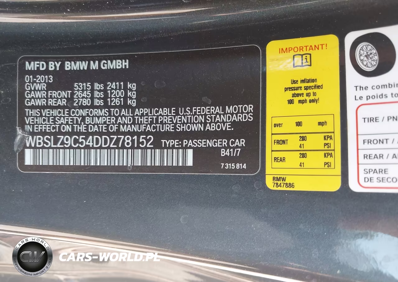 2013 BMW M6 VIN:WBSLZ9C54DDZ78152 - 9
