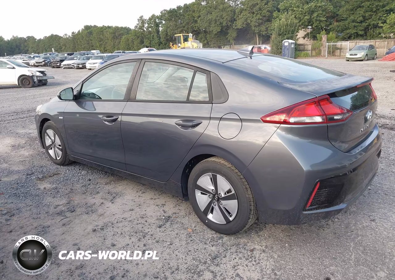 2018 Hyundai Ioniq Hybrid Blue VIN:KMHC65LC9JU076482 - 3
