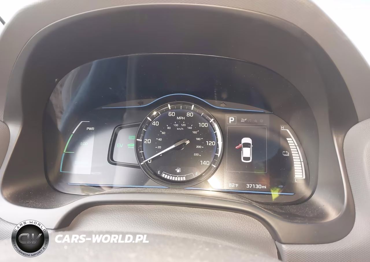2018 Hyundai Ioniq Hybrid Blue VIN:KMHC65LC9JU076482 - 7
