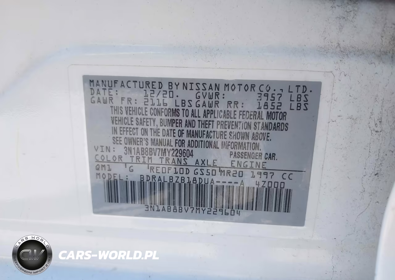 2021 Nissan Sentra S Xtronic Cvt VIN:3N1AB8BV7MY229604 - 9