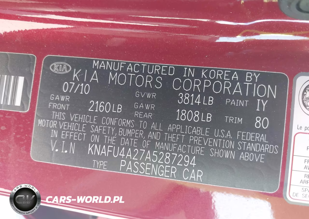 2010 Kia Forte Ex VIN:KNAFU4A27A5287294 - 9