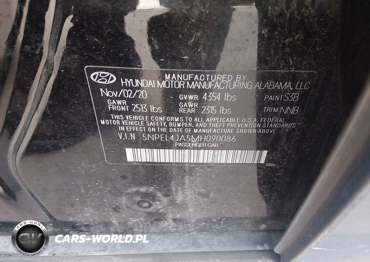 2021 Hyundai Sonata Sel VIN:5NPEL4JA5MH090086 - 9