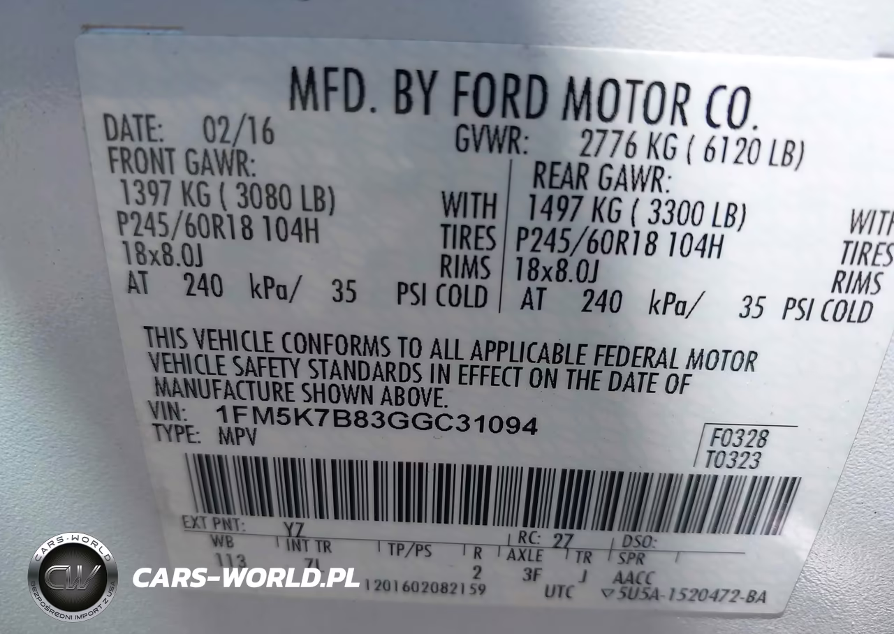 2016 Ford Explorer VIN:1FM5K7B83GGC31094 - 9