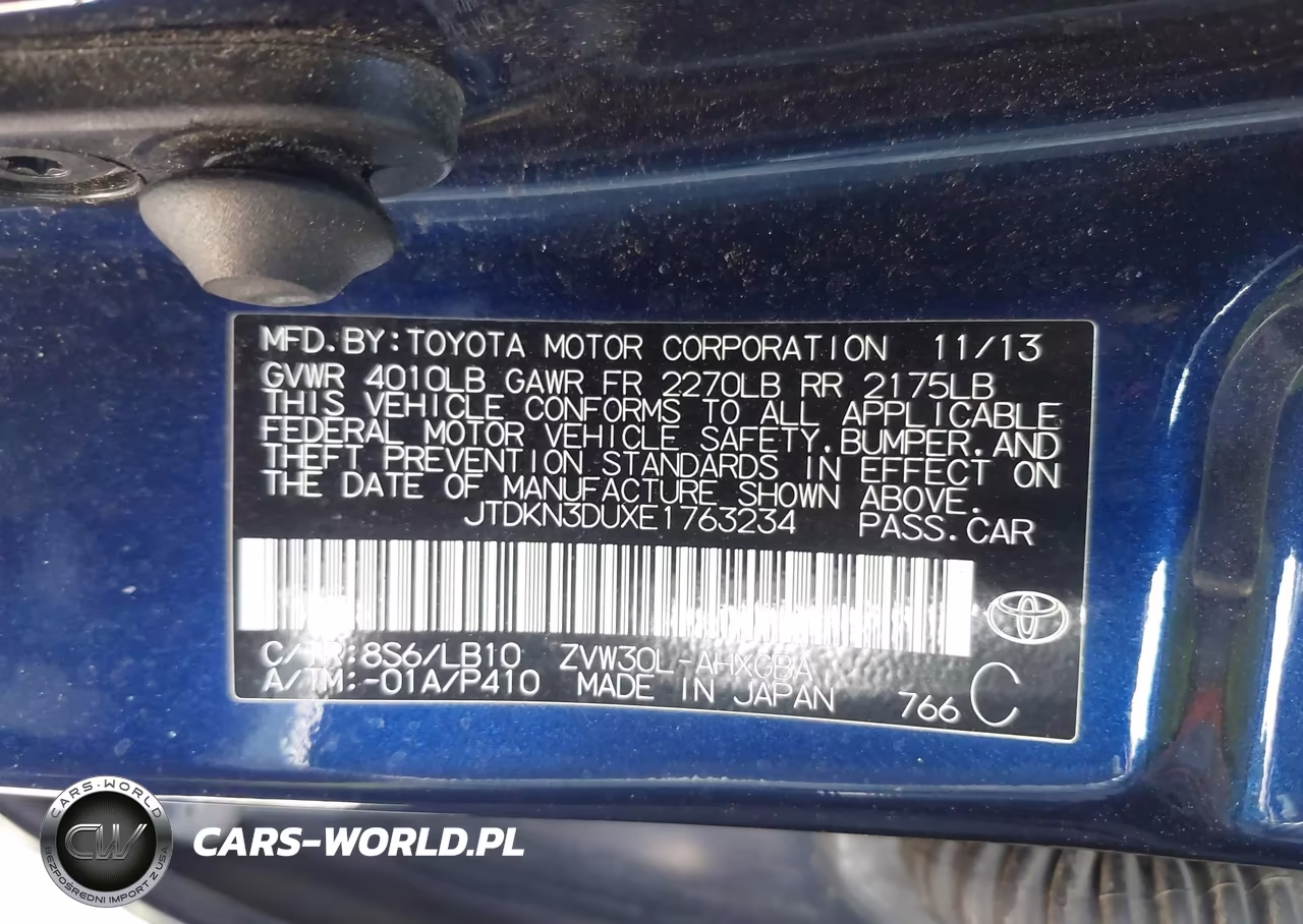 2014 Toyota Prius Four VIN:JTDKN3DUXE1763234 - 9