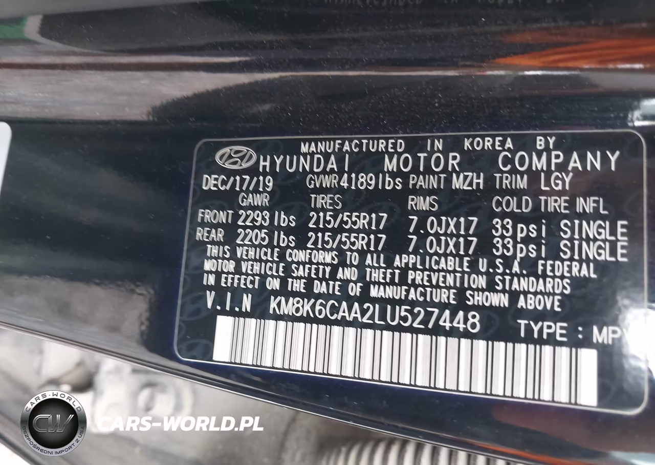 2020 Hyundai Kona Sel Plus VIN:KM8K6CAA2LU527448 - 9