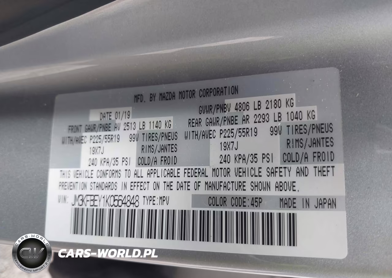 2019 Mazda Cx-5 Signature VIN:JM3KFBEY1K0564848 - 9