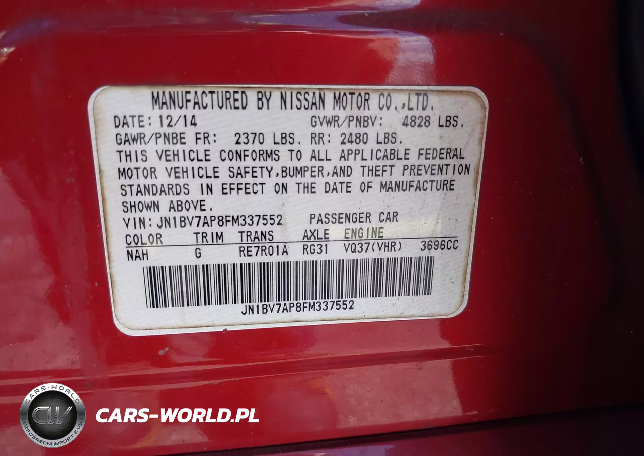 2015 Infiniti Q50 Premium-Sport VIN:JN1BV7AP8FM337552 - 9