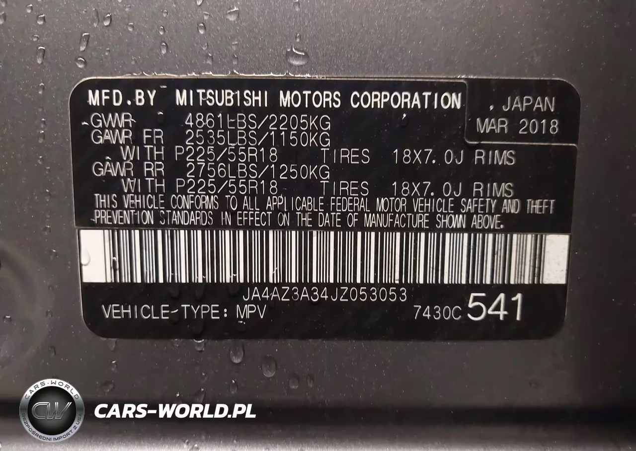 2018 Mitsubishi Outlander Es VIN:JA4AZ3A34JZ053053 - 9