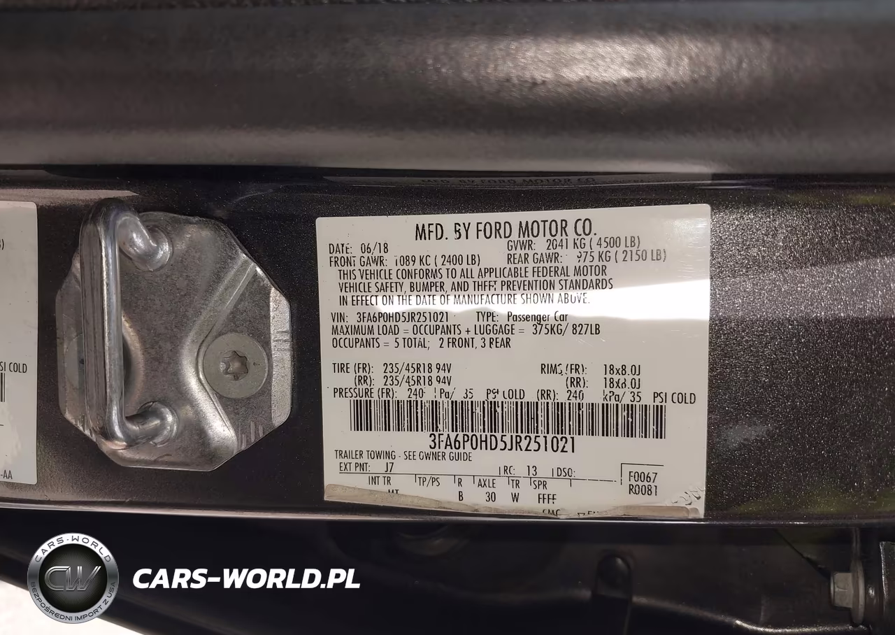 2018 Ford Fusion Se VIN:3FA6P0HD5JR251021 - 18