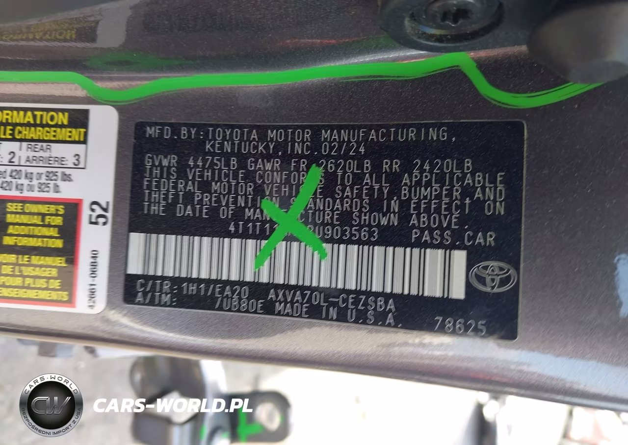 2024 Toyota Camry Se VIN:4T1T11AK8RU903563 - 9