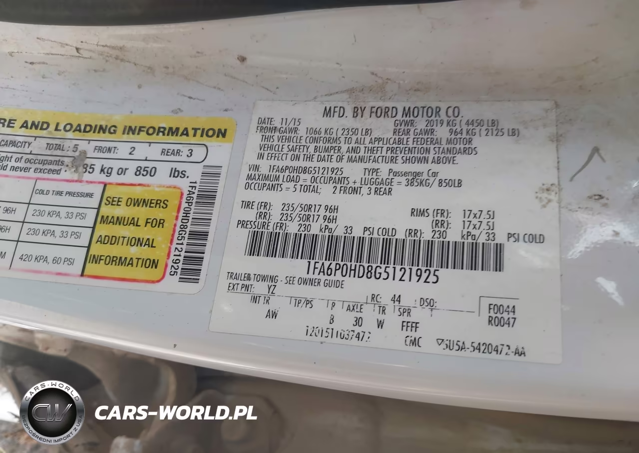 2016 Ford Fusion Se VIN:1FA6P0HD8G5121925 - 9