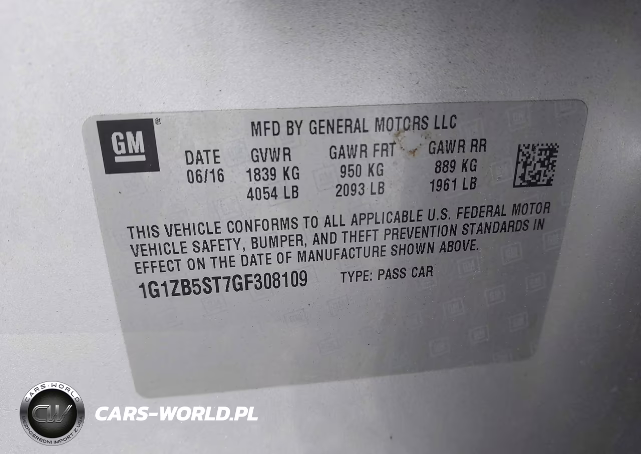 2016 Chevrolet Malibu Ls VIN:1G1ZB5ST7GF308109 - 9