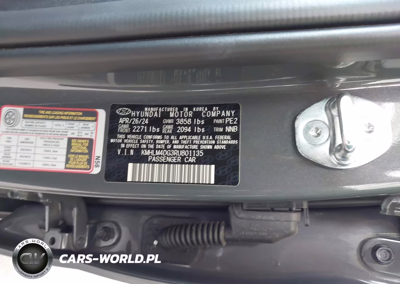 2024 Hyundai Elantra Sel VIN:KMHLM4DG3RU801135 - 9