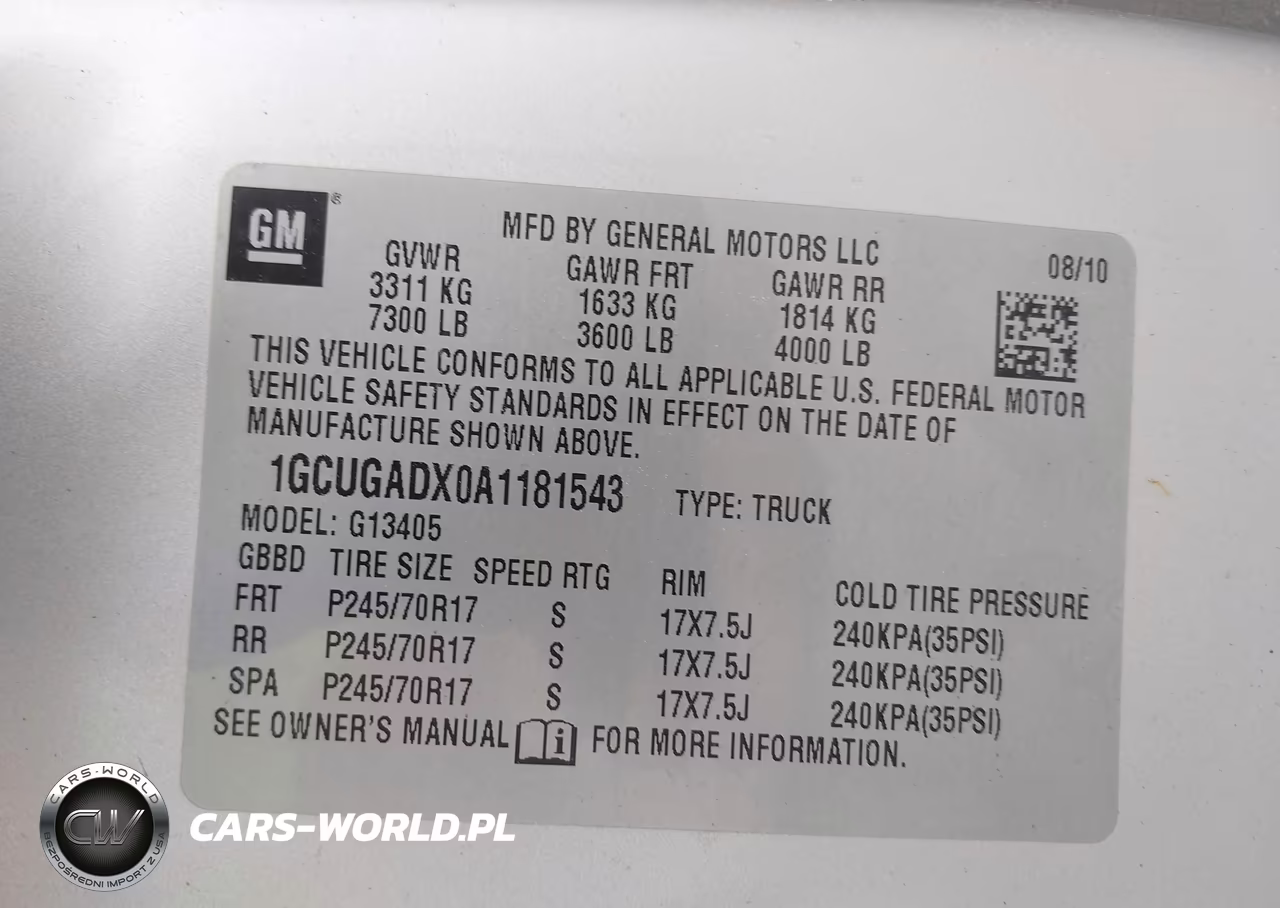 2010 Chevrolet Express 1500 Work Van VIN:1GCUGADX0A1181543 - 9