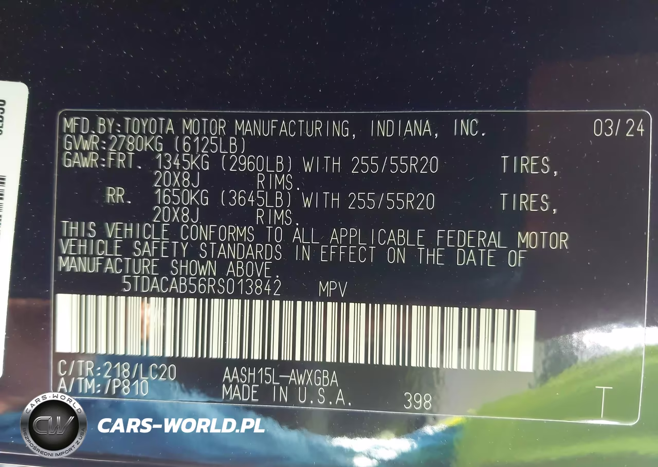2024 Toyota Grand Highlander Hybrid Limited VIN:5TDACAB56RS013842 - 9