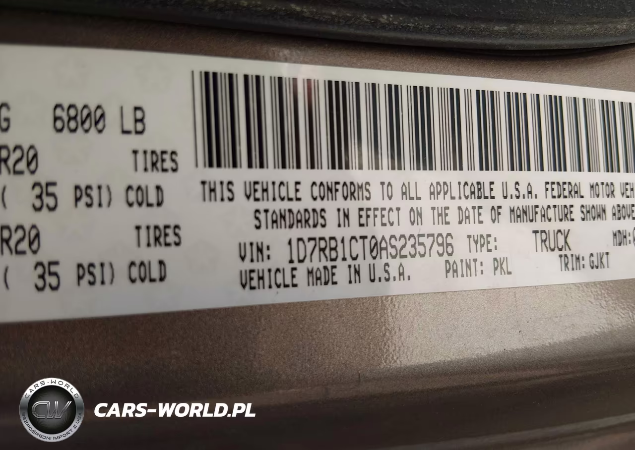 2010 Dodge Ram 1500 Laramie VIN:1D7RB1CT0AS235796 - 9