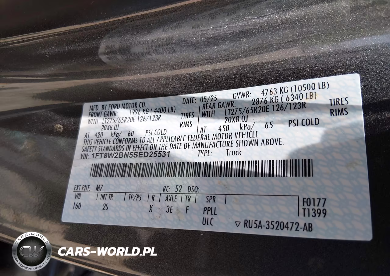 2025 Ford F-250 Xlt VIN:1FT8W2BN5SED25531 - 9