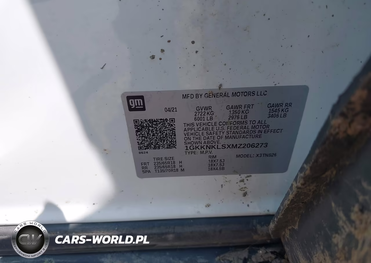 2021 GMC Acadia Fwd Sle VIN:1GKKNKLSXMZ206273 - 9