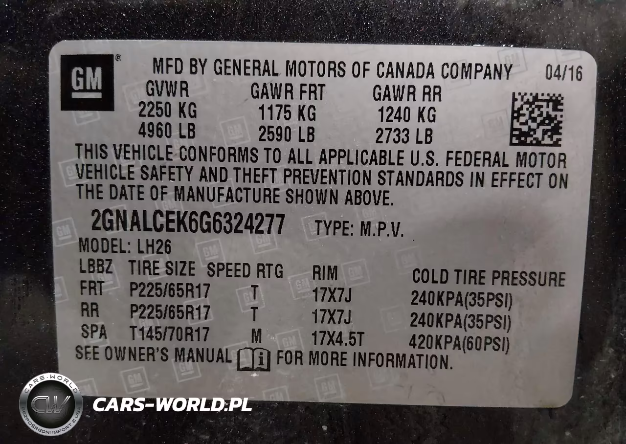 2016 Chevrolet Equinox Lt VIN:2GNALCEK6G6324277 - 9