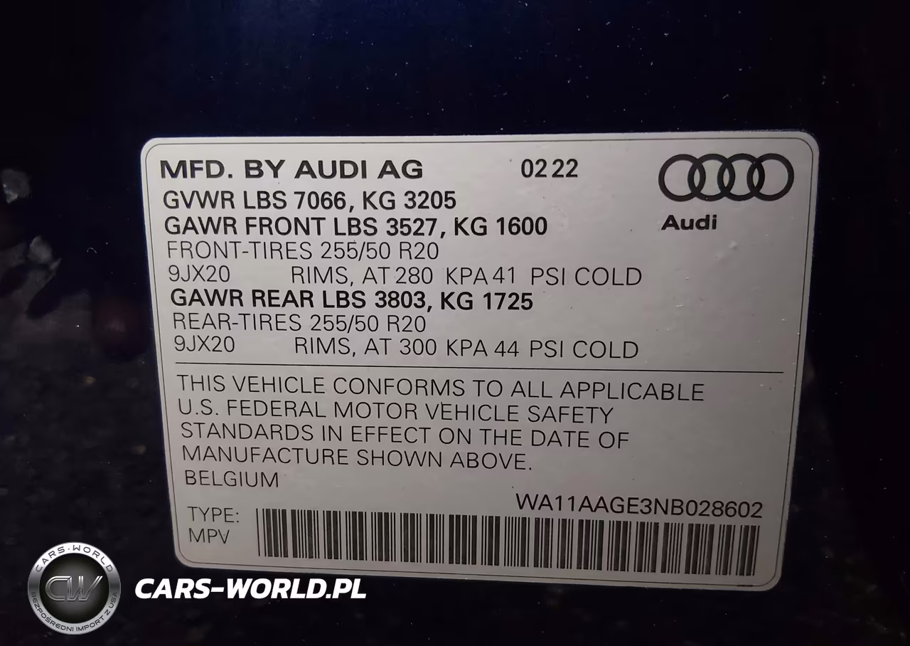 2022 Audi E-Tron Sportback Premium S Line Quattro VIN:WA11AAGE3NB028602 - 9
