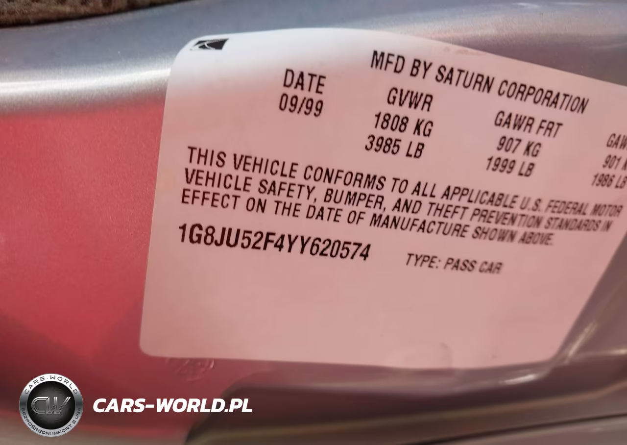 2000 Saturn Ls1 VIN:1G8JU52F4YY620574 - 9