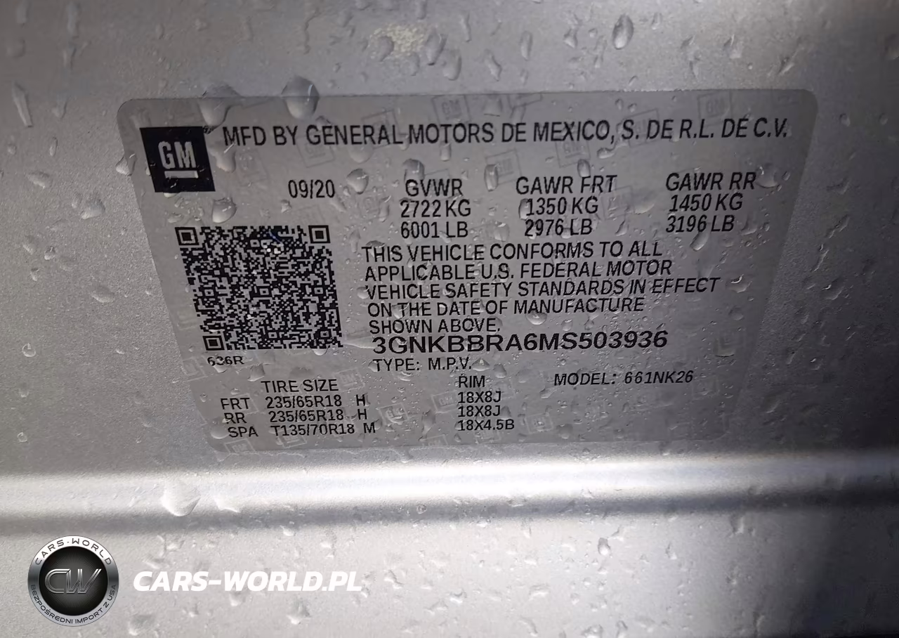 2021 Chevrolet Blazer Fwd 1Lt VIN:3GNKBBRA6MS503936 - 9