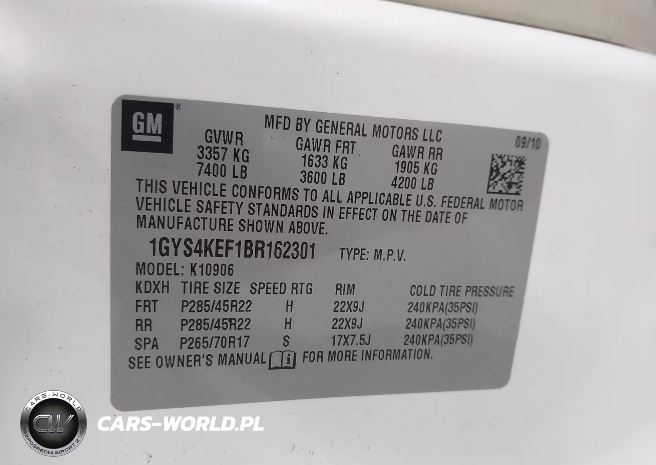 2011 Cadillac Escalade Esv Platinum Edition VIN:1GYS4KEF1BR162301 - 9