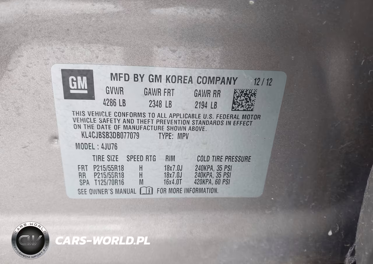 2013 Buick Encore Convenience VIN:KL4CJBSB3DB077079 - 9