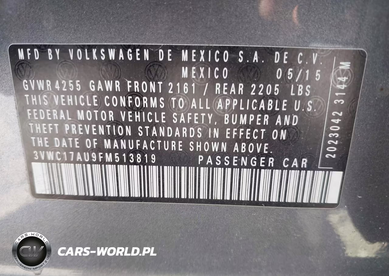 2015 Volkswagen Golf Sportwagen Tsi Se 4-Door VIN:3VWC17AU9FM513819 - 9
