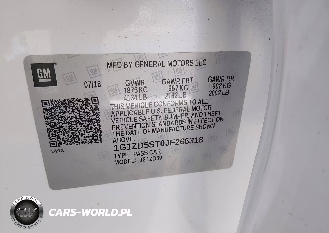 2018 Chevrolet Malibu Lt VIN:1G1ZD5ST0JF266318 - 9