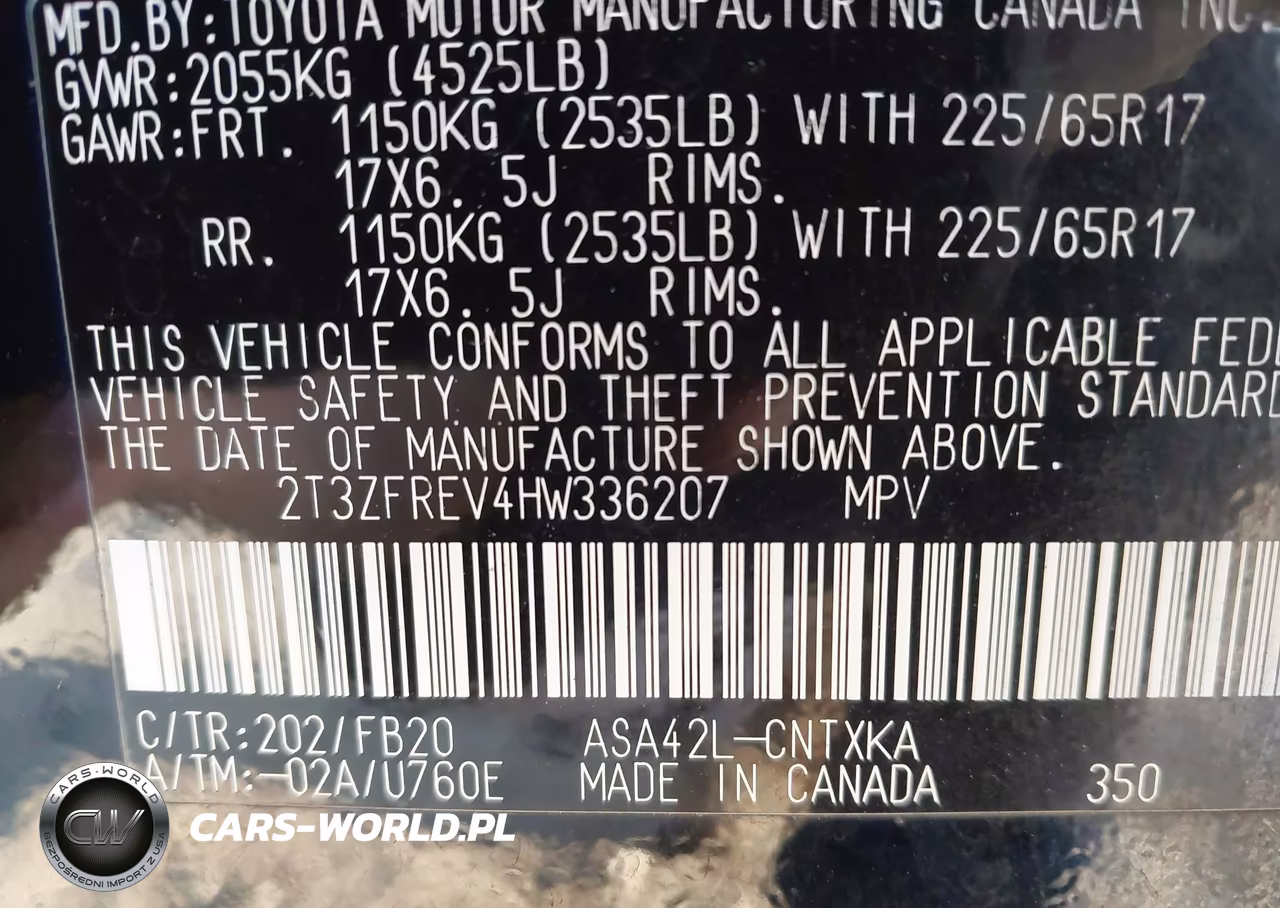 2017 Toyota Rav4 Le VIN:2T3ZFREV4HW336207 - 9