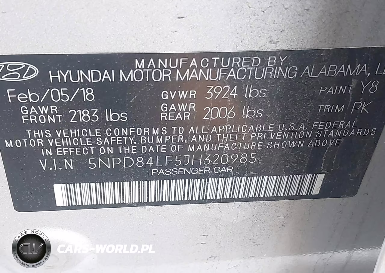 2018 Hyundai Elantra Sel VIN:5NPD84LF5JH320985 - 9