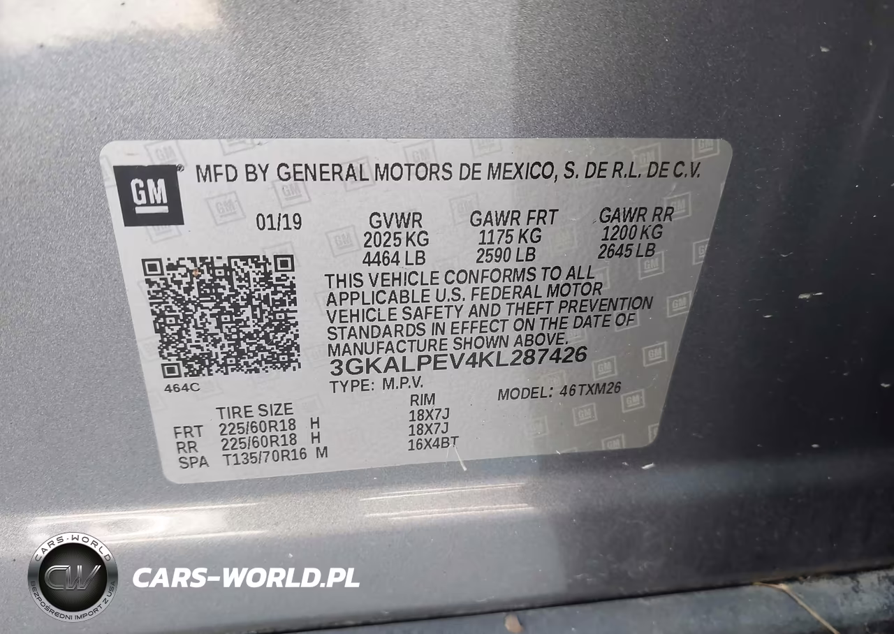 2019 GMC Terrain Slt VIN:3GKALPEV4KL287426 - 9