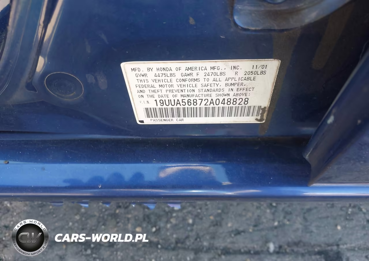 2002 Acura Tl 3.2 Type S VIN:19UUA56872A048828 - 9