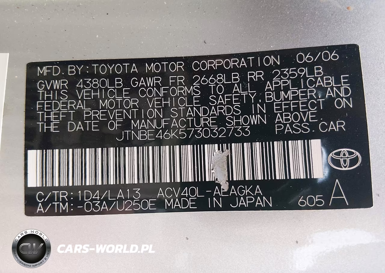 2007 Toyota Camry Xle VIN:JTNBE46K573032733 - 9