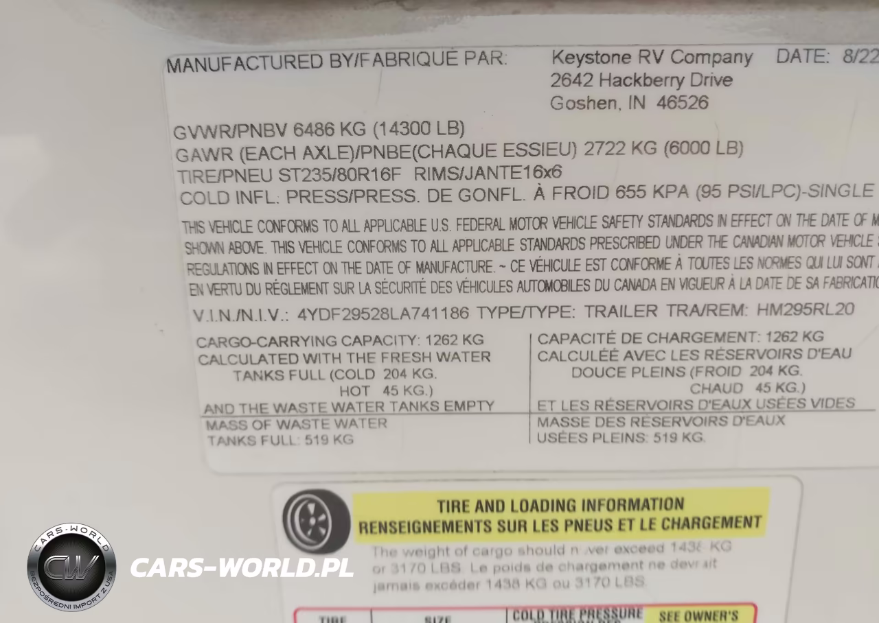 2020 Keystone Rv Other VIN:4YDF29528LA741186 - 9