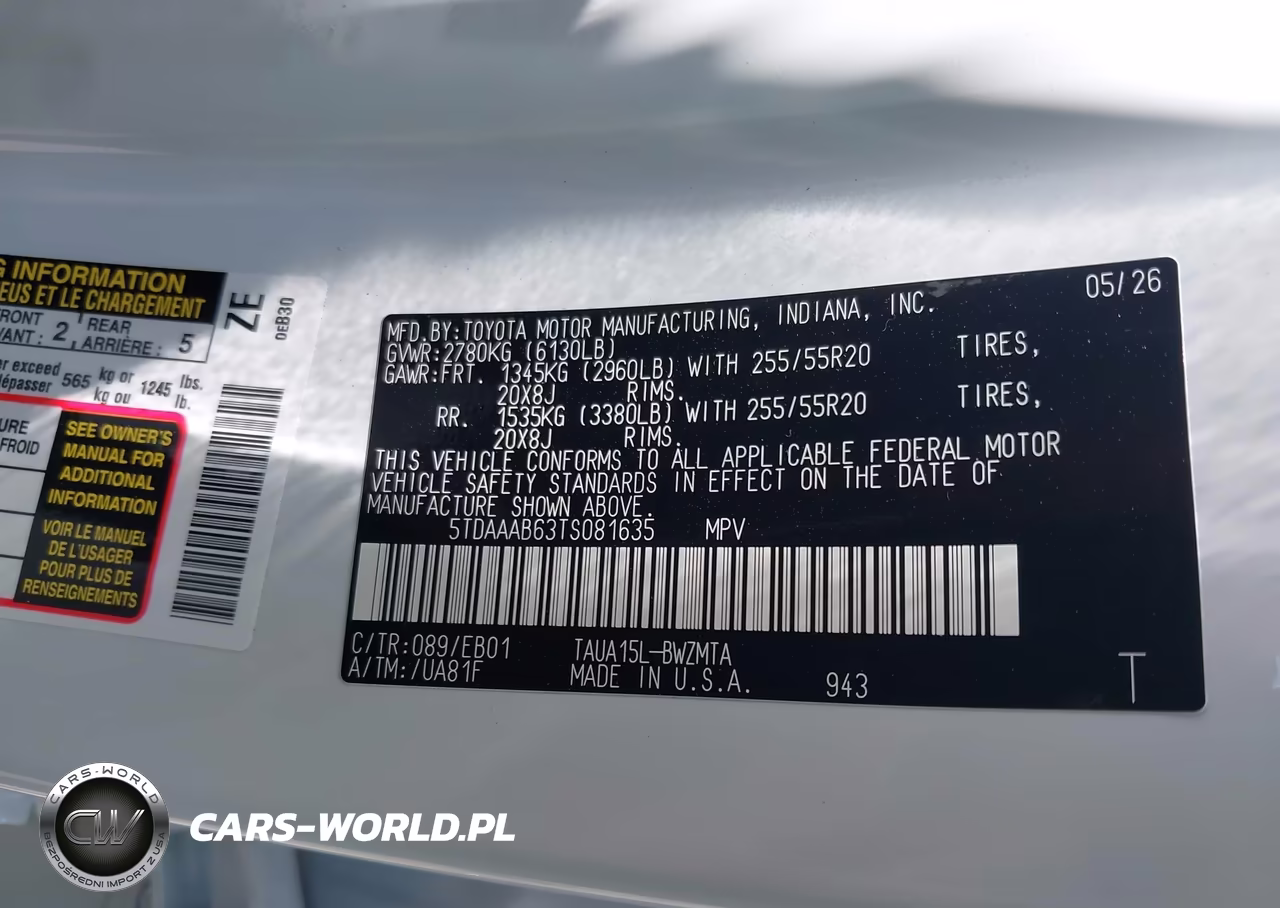 2026 Lexus Tx 350 Premium VIN:5TDAAAB63TS081635 - 9