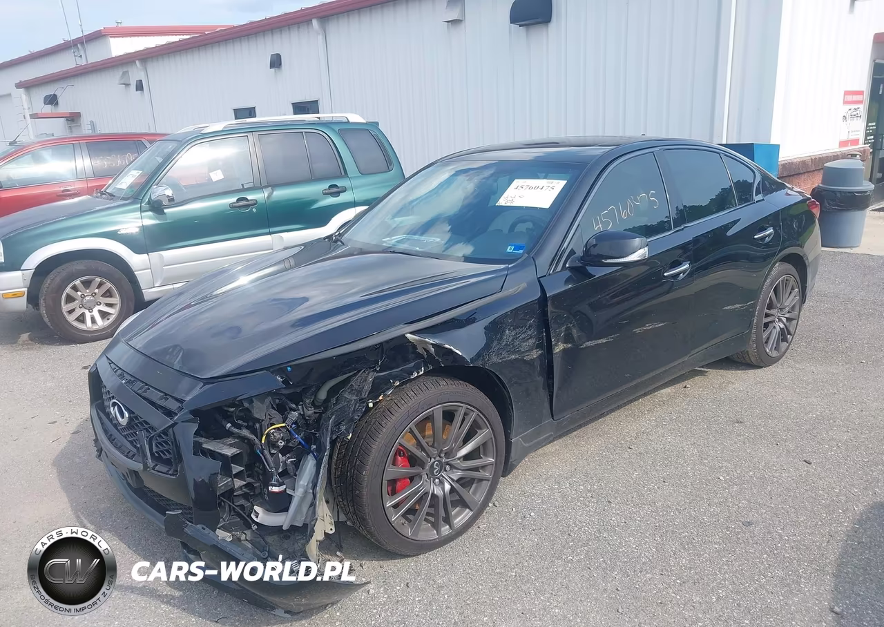 2021 Infiniti Q50 Red Sport 400 Awd VIN:JN1FV7DR4MM881025 - 2