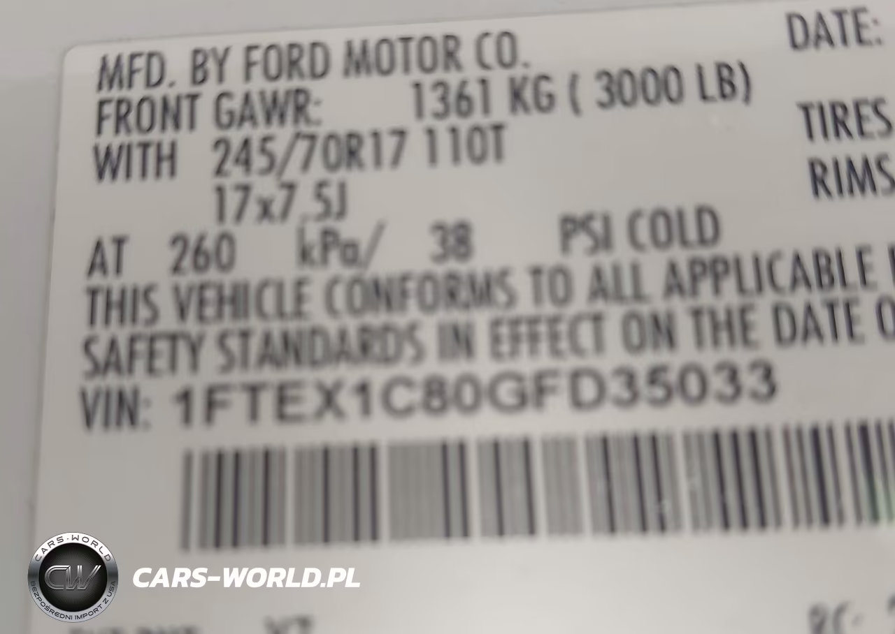 2016 Ford F-150 Xl VIN:1FTEX1C80GFD35033 - 9