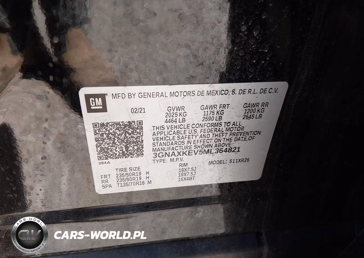 2021 Chevrolet Equinox Fwd Lt VIN:3GNAXKEV5ML364821 - 9