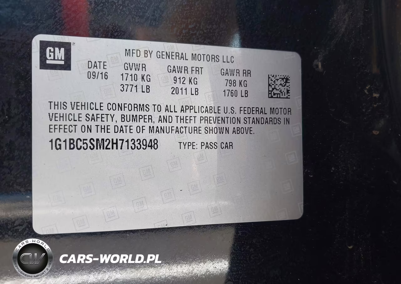 2017 Chevrolet Cruze Ls Auto VIN:1G1BC5SM2H7133948 - 9