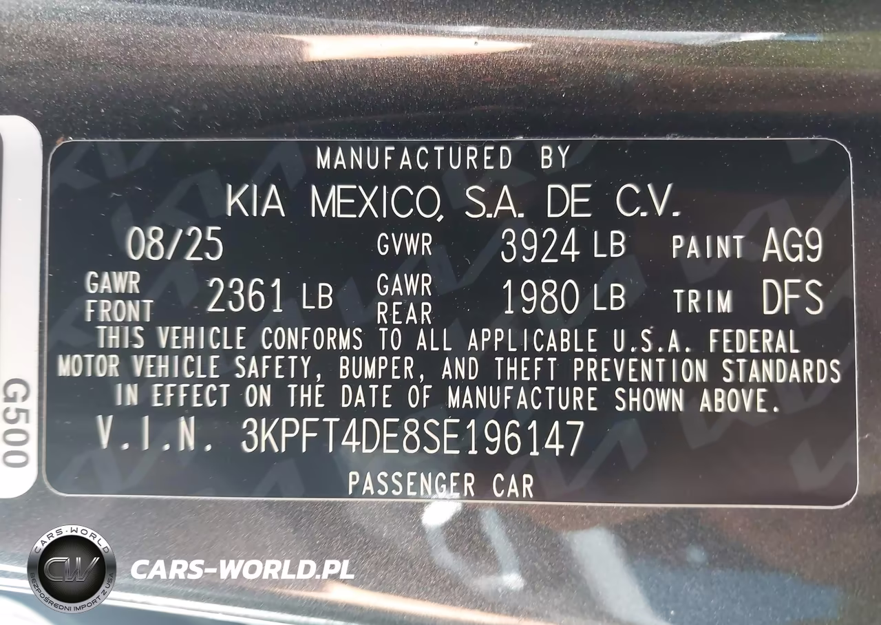 2025 Kia K4 Lxs VIN:3KPFT4DE8SE196147 - 9