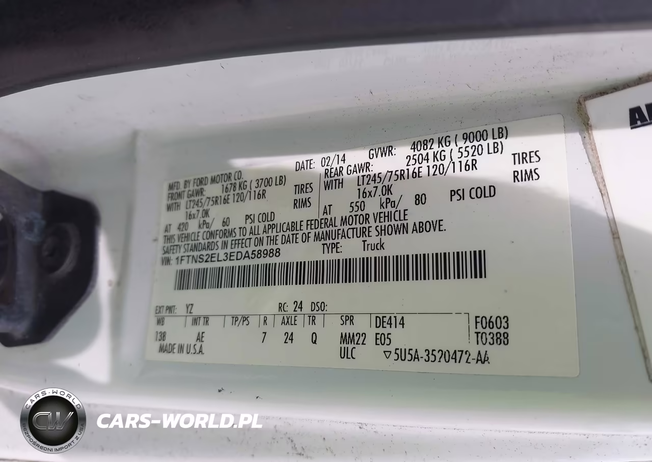 2014 Ford E-250 Commercial VIN:1FTNS2EL3EDA58988 - 9
