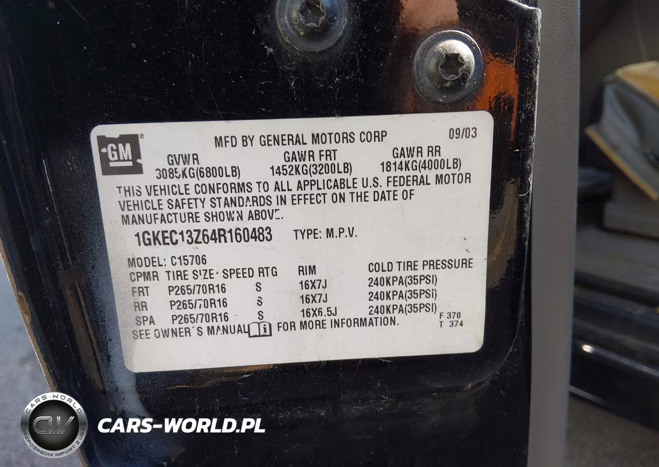 2004 GMC Yukon Slt VIN:1GKEC13Z64R160483 - 9