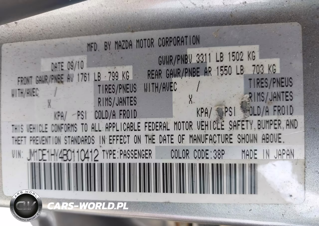 2011 Mazda Mazda2 Touring VIN:JM1DE1HY4B0110412 - 9