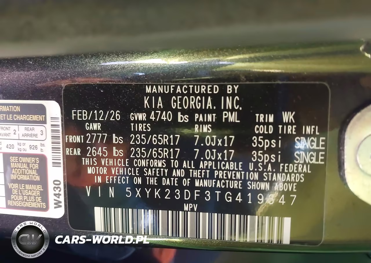 2026 Kia Sportage Lx VIN:5XYK23DF3TG419347 - 9