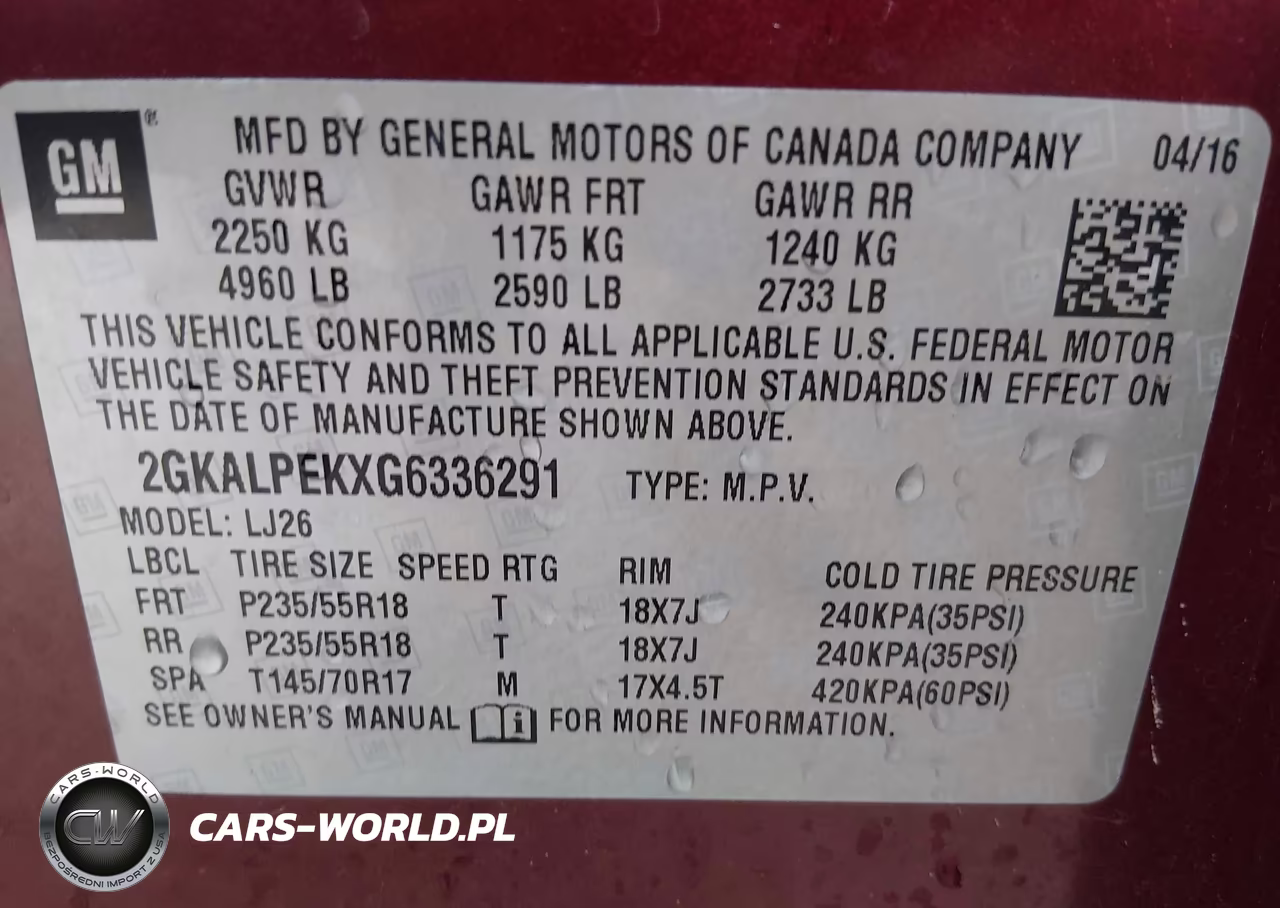 2016 GMC Terrain Slt VIN:2GKALPEKXG6336291 - 9