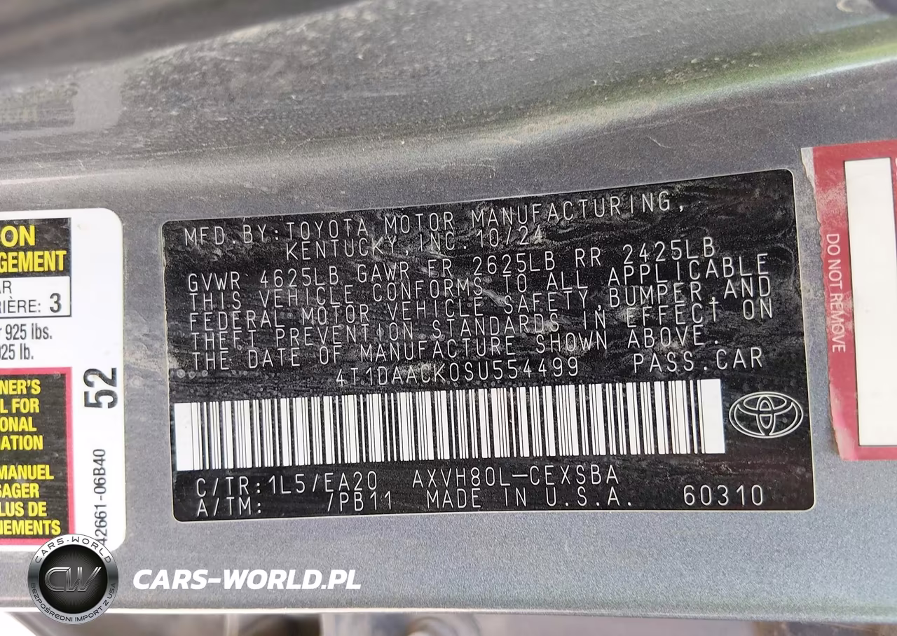 2025 Toyota Camry Se VIN:4T1DAACK0SU554499 - 9