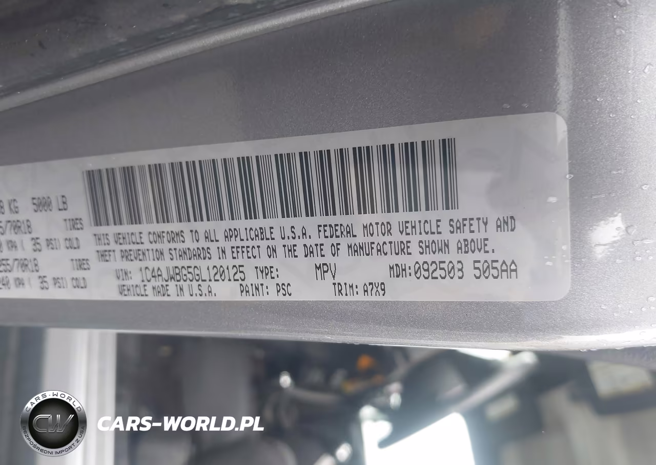2016 Jeep Wrangler Sahara VIN:1C4AJWBG5GL120125 - 9